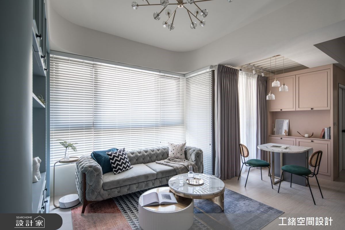 大人感的都會女子居家！20坪粉嫩系美式風，帶給你時尚慵懶的夏日時光