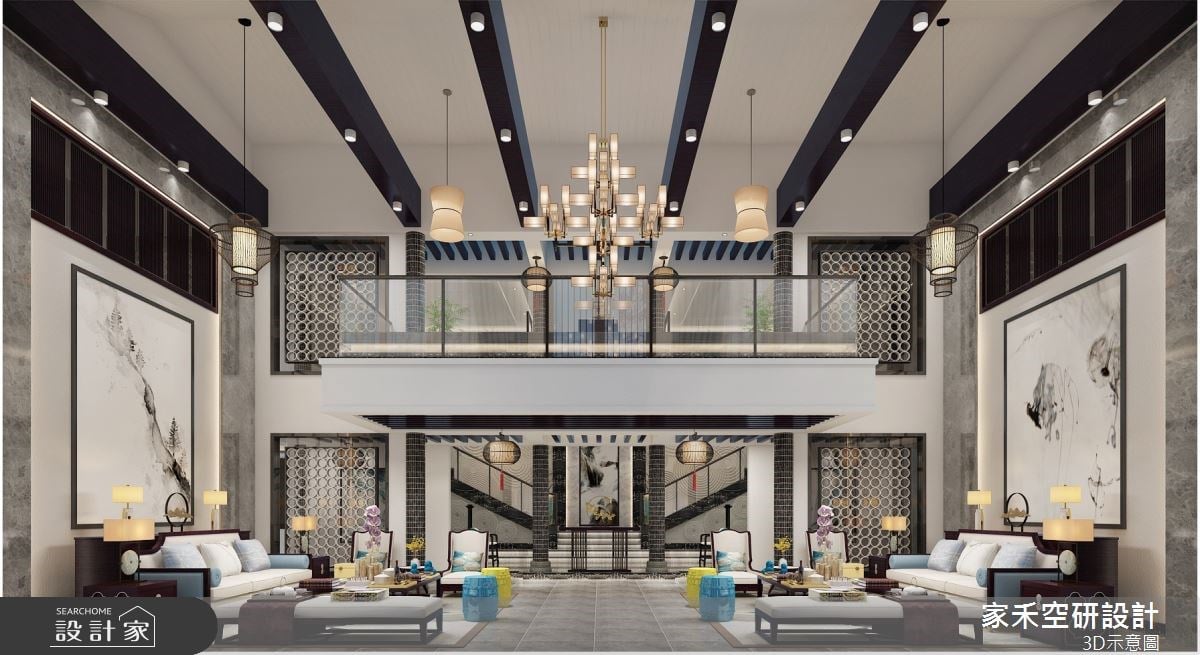 四合院三進院落，勇於突破傳統思維，體現空間傳統與現代完美融合的多元...