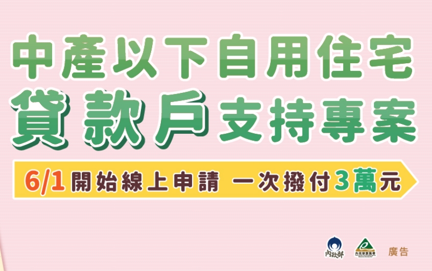 房貸補貼3萬元「首批7月入帳」 18萬人已完成申請