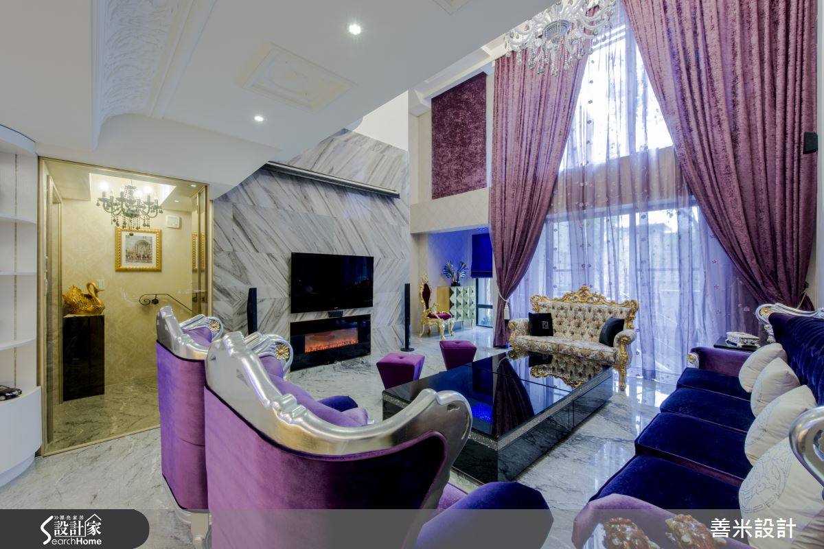高貴不貴好品味！120 坪豪宅的超殺紫色狂想曲