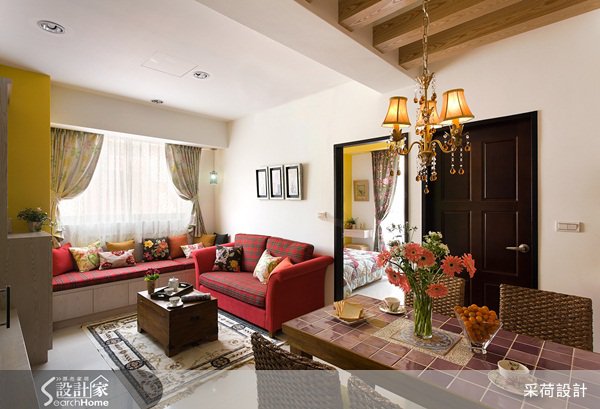 收納X色彩X機能 18坪鄉村小家庭發揮極致