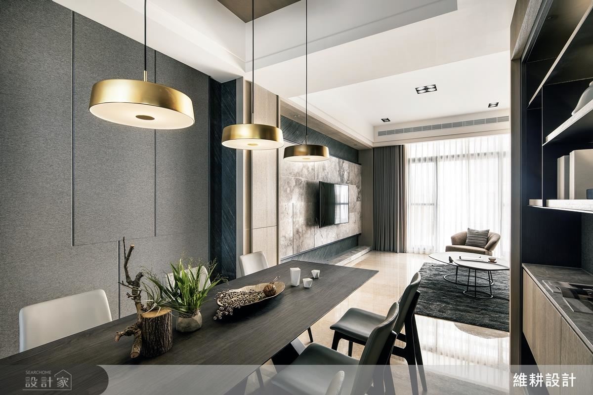 交融材質、色調、線性切割，勾勒沉穩質韻現代宅