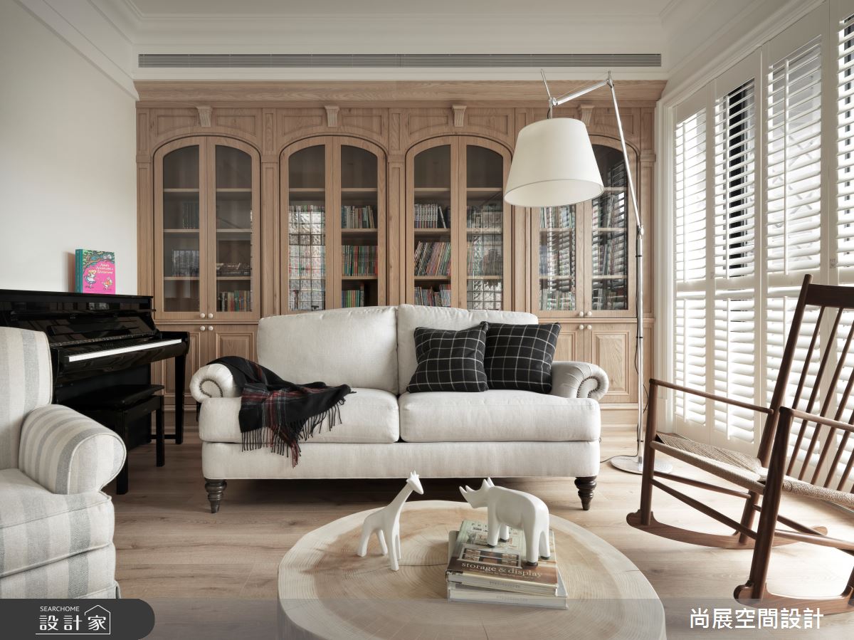 以木質、壁爐造型做為空間主視覺，實現兼顧生活美學的北歐風