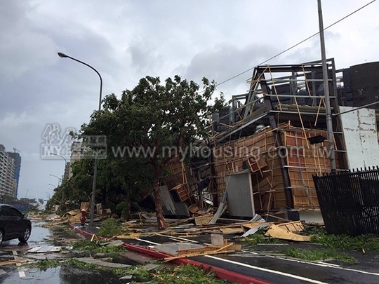 颱風毀屋損地　可依災損情況減稅