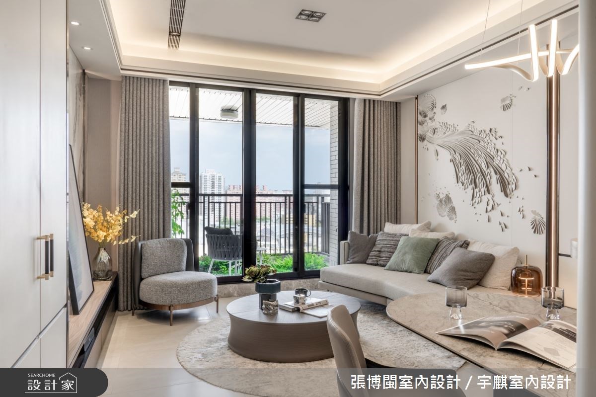 把大理石當畫打造有藝術氣息的家！高雄 52 坪簡約輕奢設計讓人一見傾心