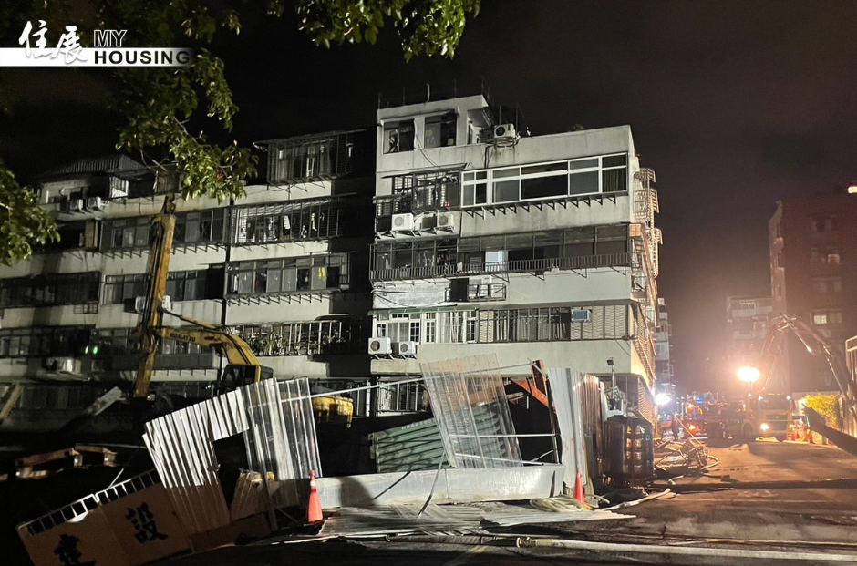 大直工地再傳下陷 受災戶25日起全拆