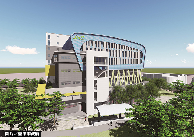 中市大里運動中心上梁 明年8月完工