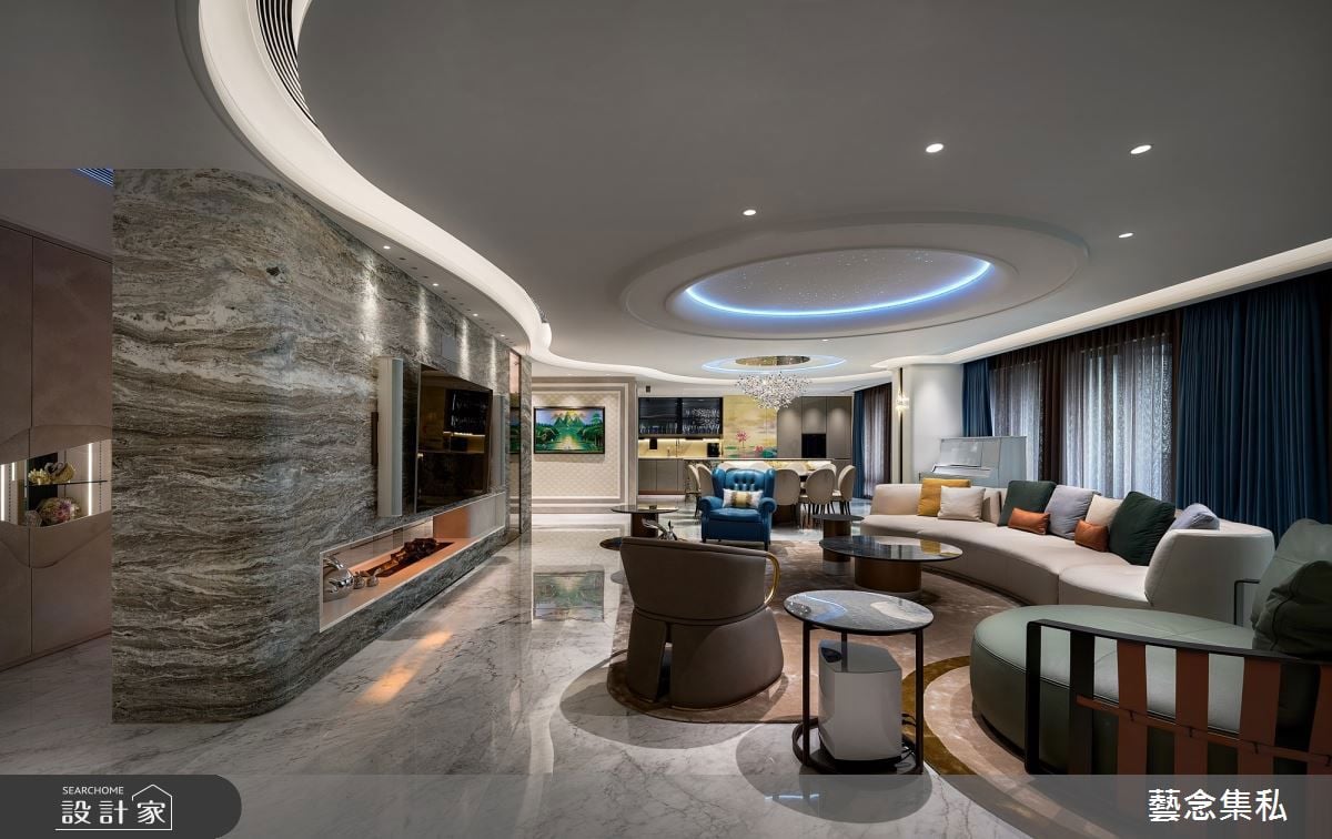 台中指標豪宅「寶輝」以奢石為主題！弧形語彙、智能設計、精品衛浴與藝...
