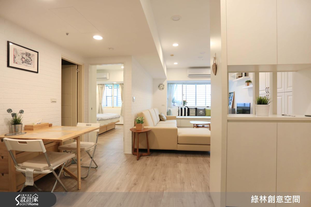 新婚小資首選！系統家具打造 24 坪純白鄉村光感宅