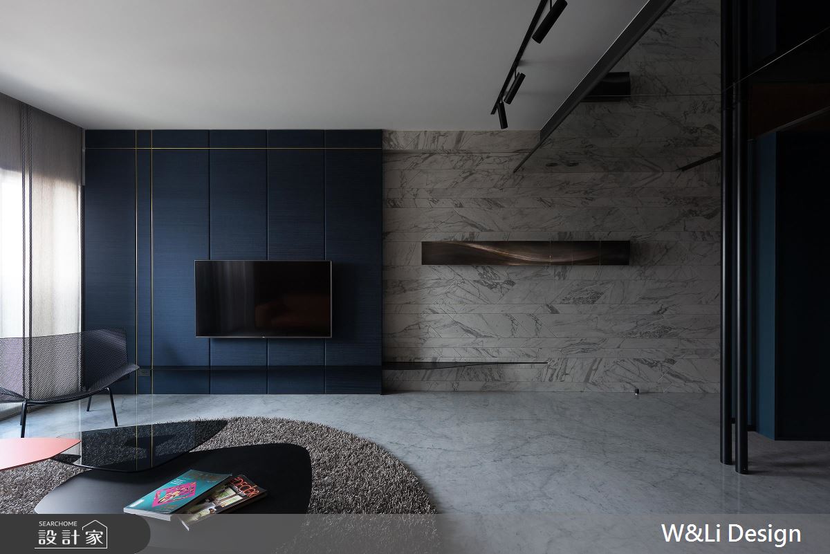 普魯士藍玩出魔幻都會風情 色彩與光影混搭靈感私宅