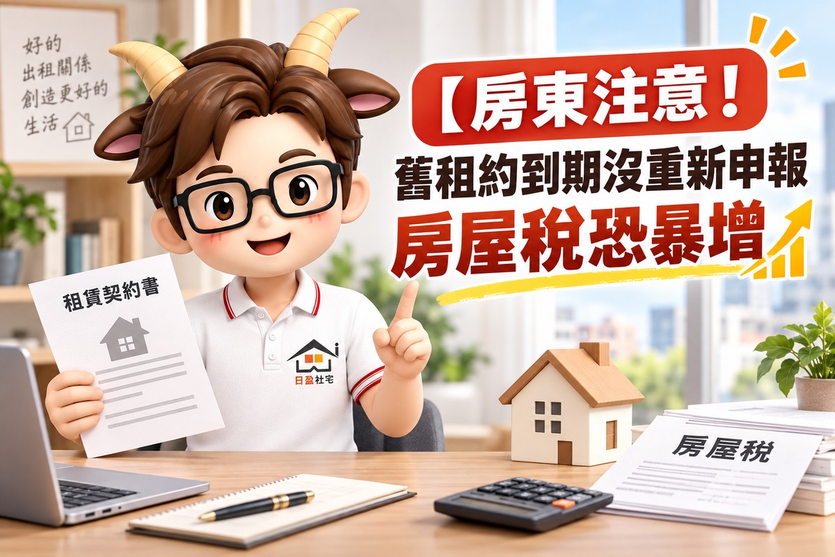 【房東注意!舊租約到期沒重新申報 房屋稅恐暴增兩倍以上】