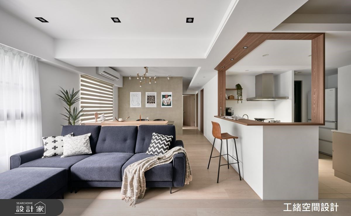 預售屋客變，融入日式LDK居家! 美型玄關、吧檯式廚房、時髦浴室，交織美...