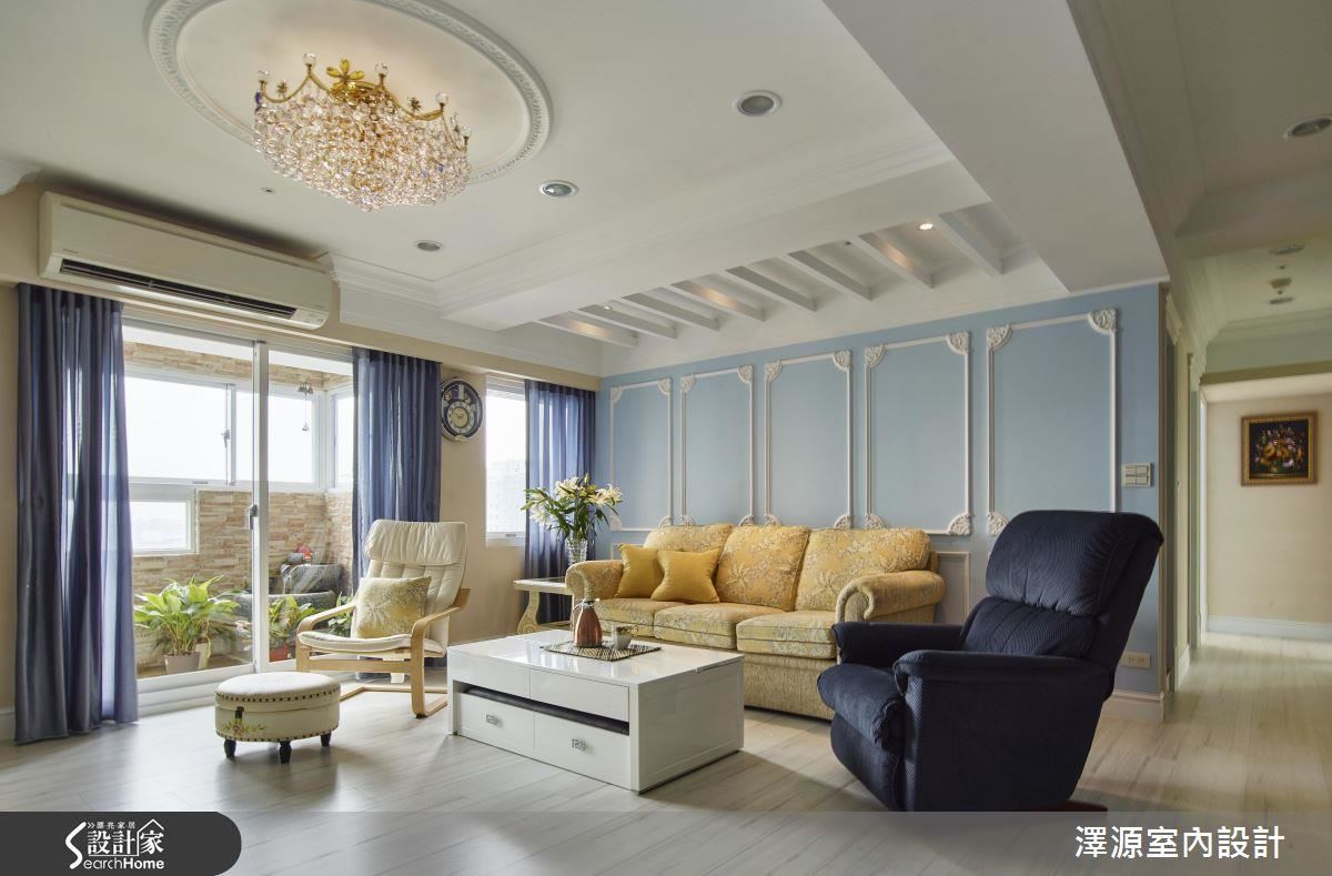 粉嫩色彩與設計手法，打造出輕古典鄉村居