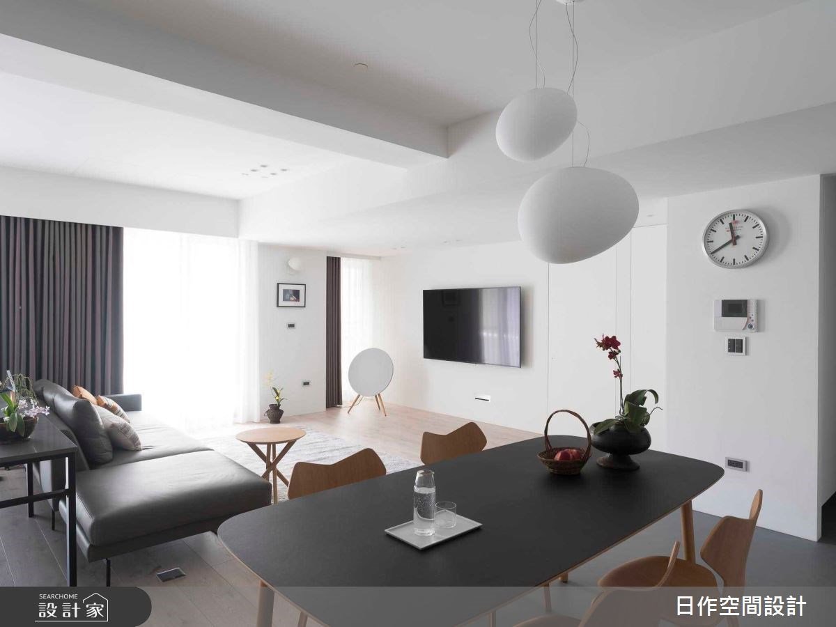 簡約現代風的寧靜小日子！白板牆設計、家事間通道，讓親子宅變得更彈性便利