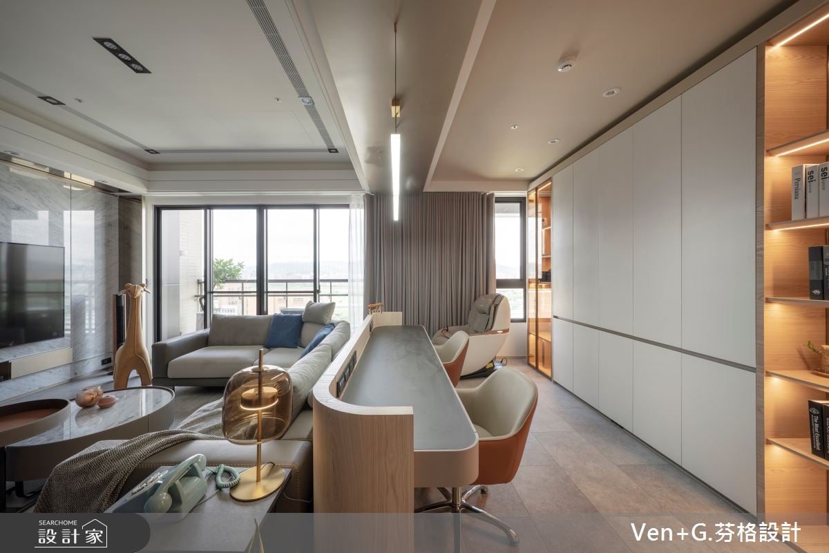 低奢現代風擁有彈性空間、開放廚房和質感衛浴，讓家更貼近夢想與期待
