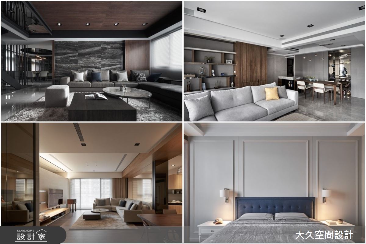 五星級飯店般的豪宅設計！以異質材激盪奢華感，重整格局建立開闊氣度