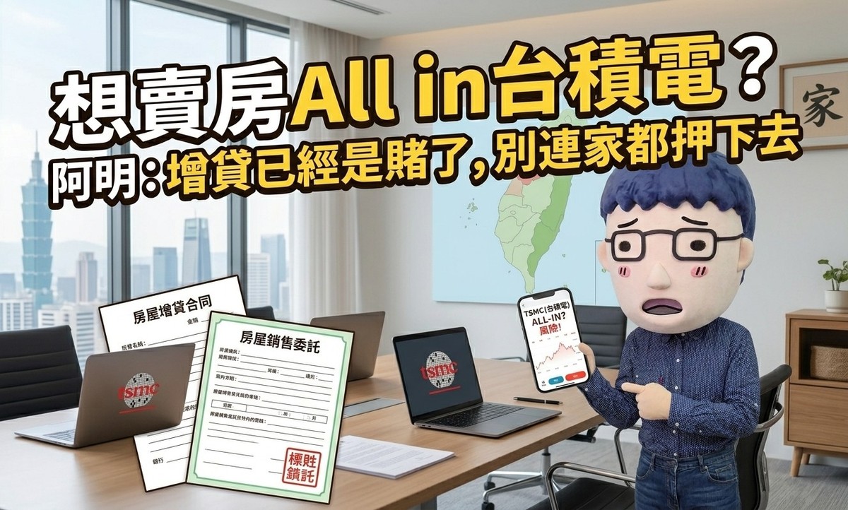 台股4萬點想賣房All in台積電？阿明：增貸已經是賭了，別連家都押下去