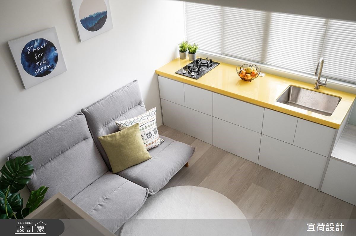 只有 9 坪也能超療癒！單身宅變出大客廳、餐廚區、更衣間，還能在家泡溫...