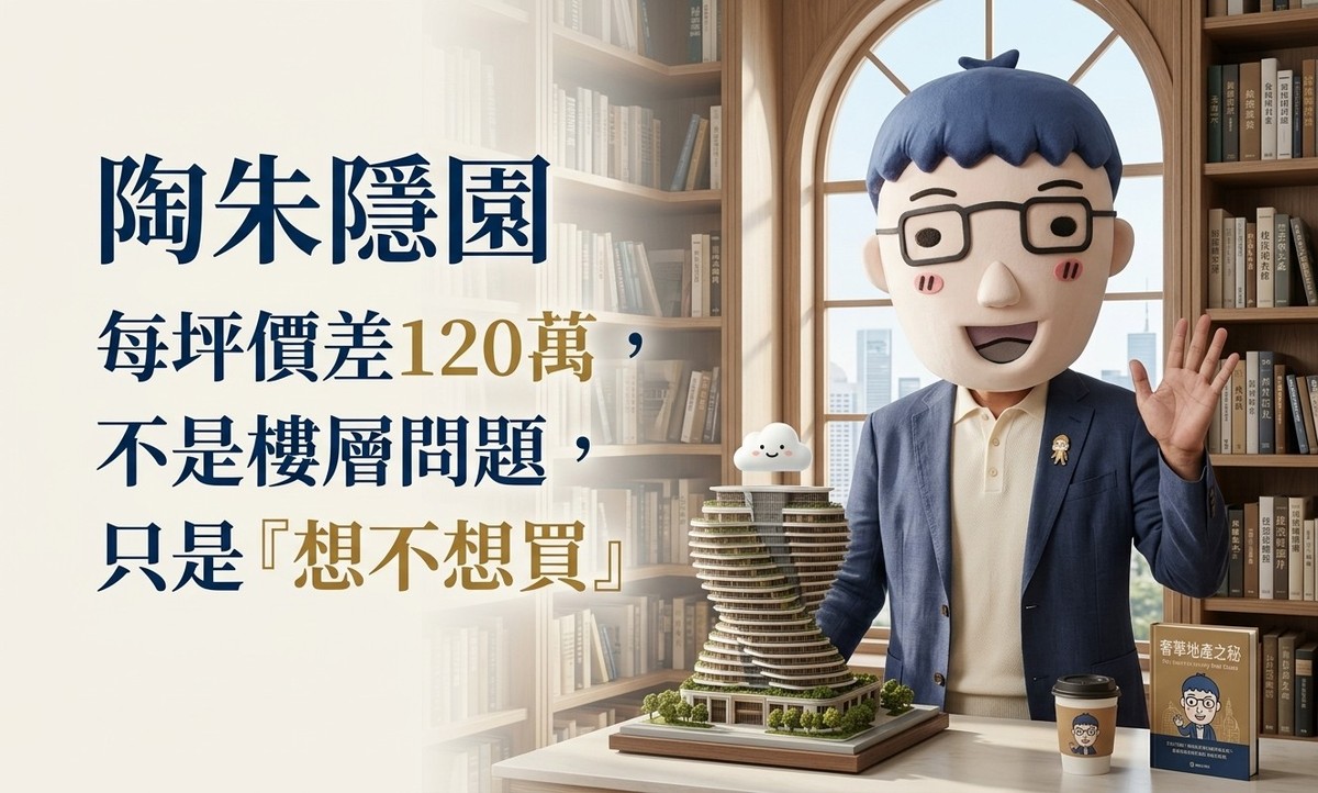 陶朱隱園每坪242萬成交！阿明：價差120萬不是樓層問題，只是想不想買..
