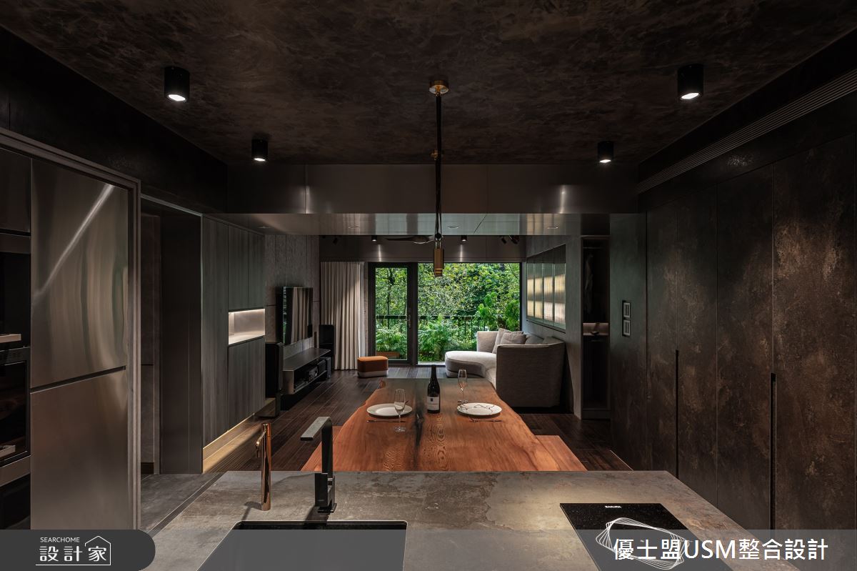 老屋轉身現代摩登工業風親子宅！融合辦公、生活與時尚小酒館的多元情境