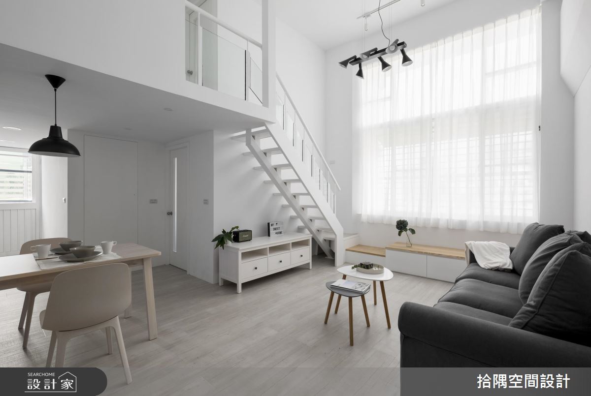 融化樓中樓老屋 吹起夢幻白雜誌風的時尚居家