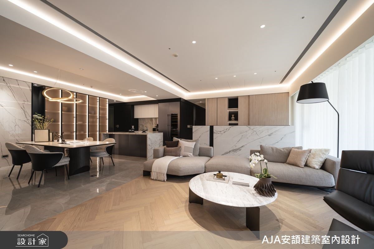 都會宅邸空間革命！130 坪毛胚屋以「白派建築理念」作為設計起點，重新...