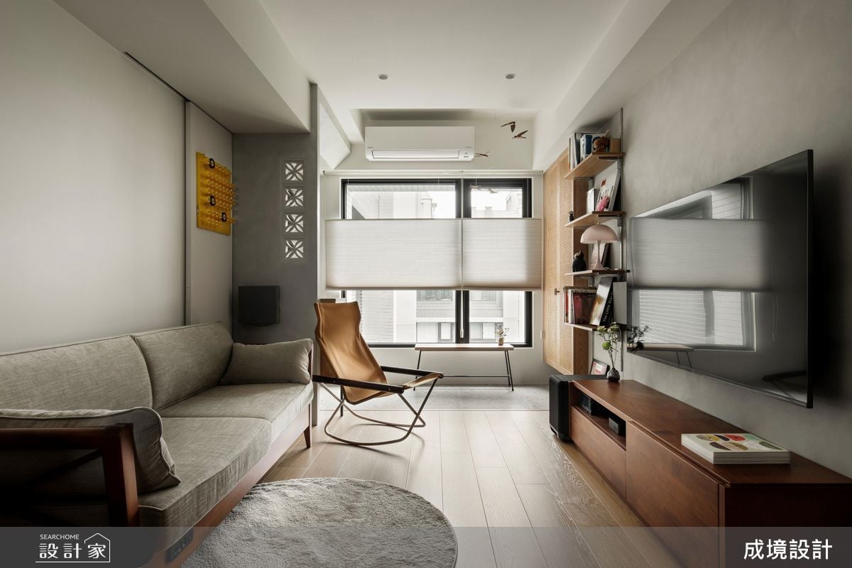 台式復古風襲來！花磚×鐵件×水磨石勾勒13.5坪文青小宅