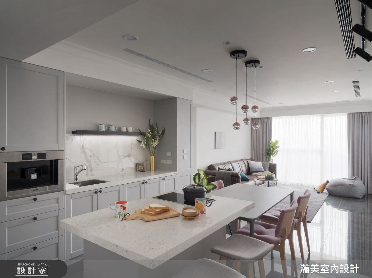 從 60 坪別墅搬進 33.5 坪美式現代宅！專業設計讓美感、機能一次到位！