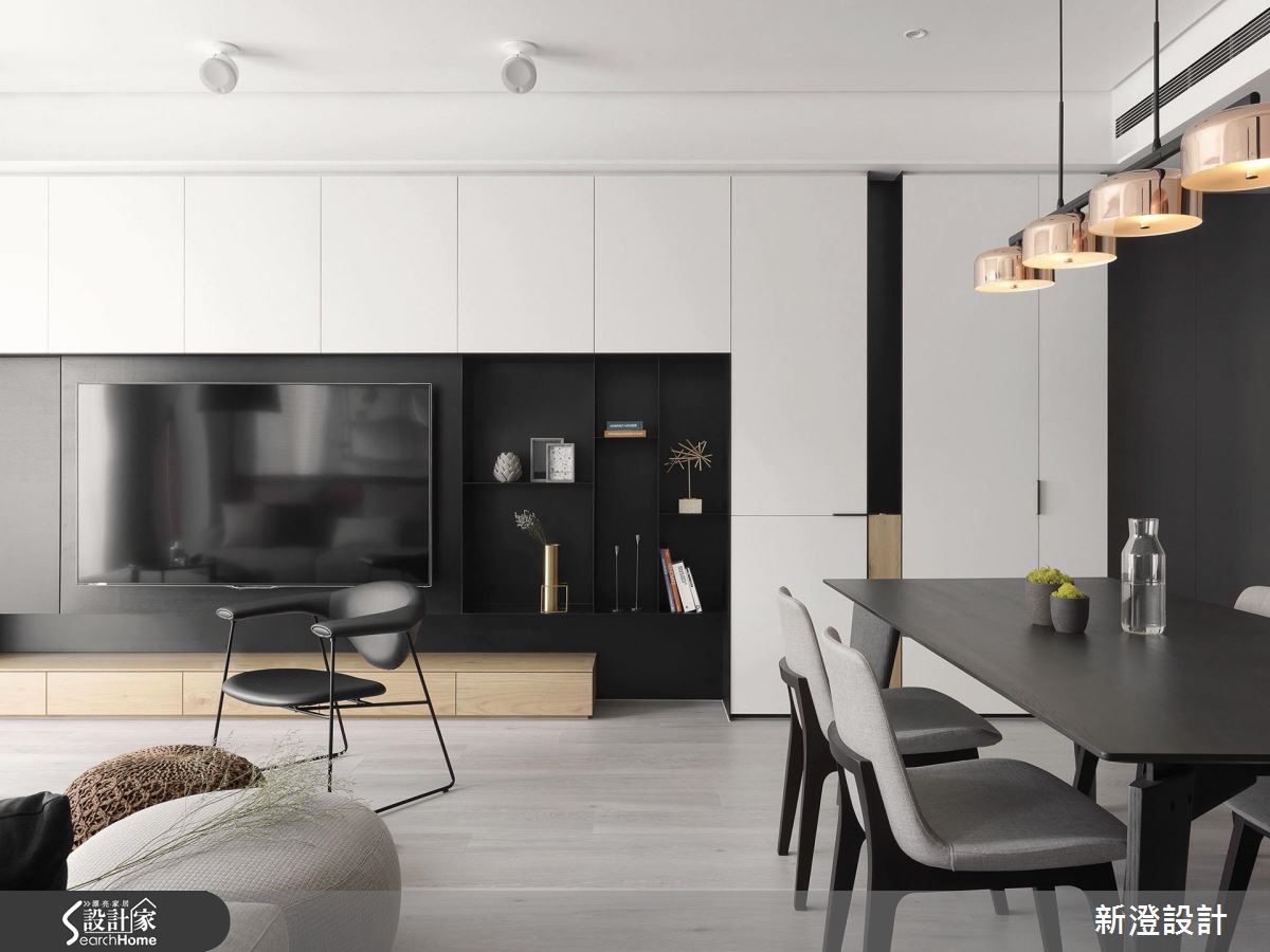 經典黑白不挑人！將收納隱於無形的百搭現代風