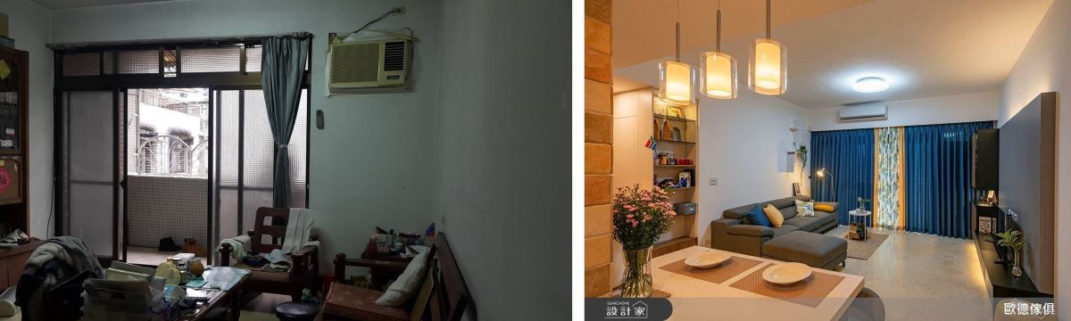 復古花磚延續老宅韻味！混搭風中島廚房成異國夫妻生活焦點