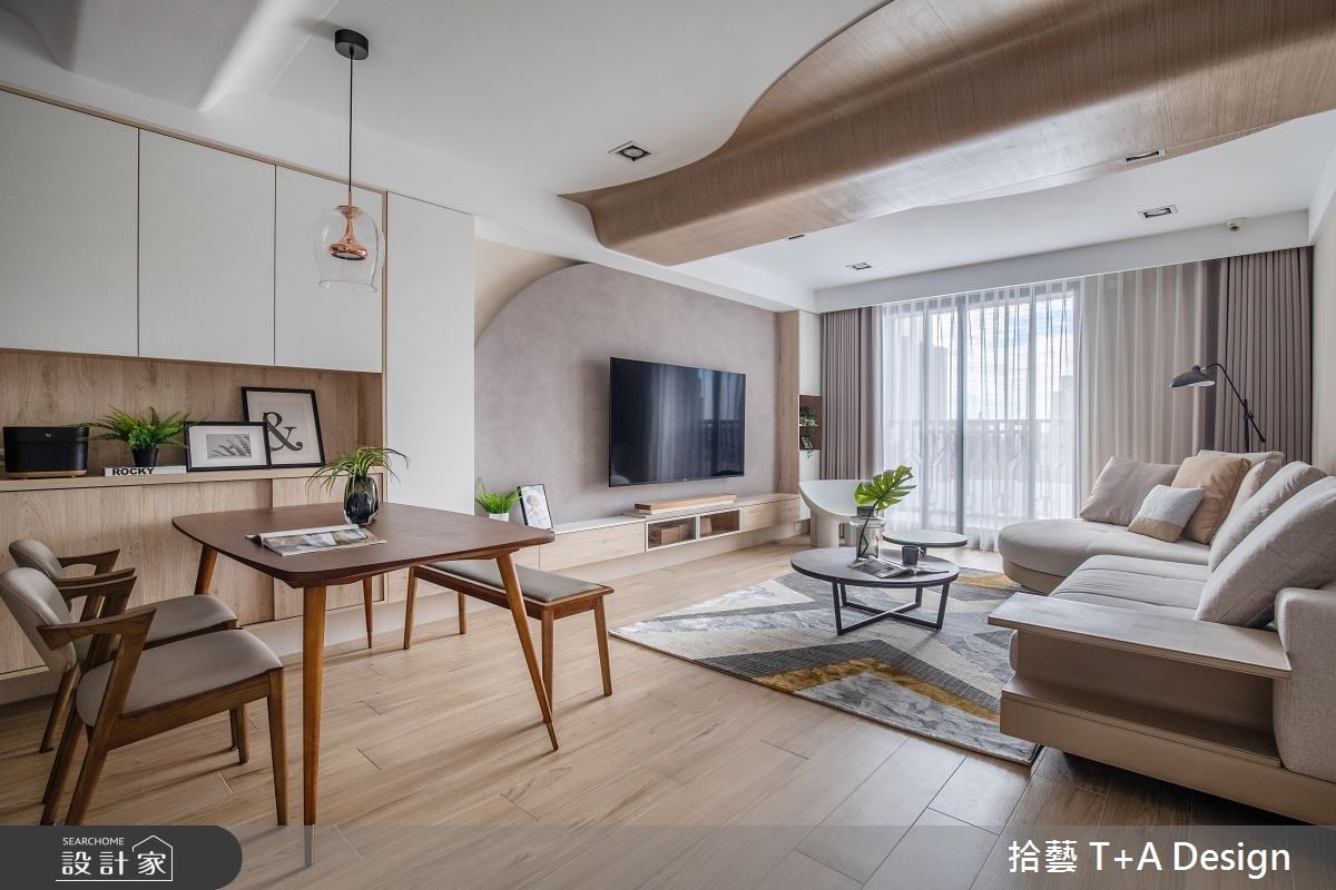 溫暖奶茶色裡，畫下療癒森林綠！改造18坪中古屋，創造與愛犬的理想生活