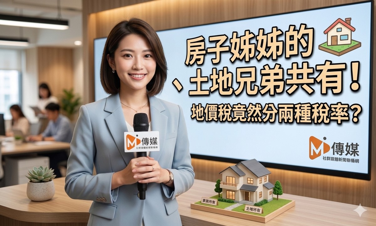 房子姊姊的、土地兄弟共有！地價稅竟然分兩種稅率？稅務局：因為旁系不...