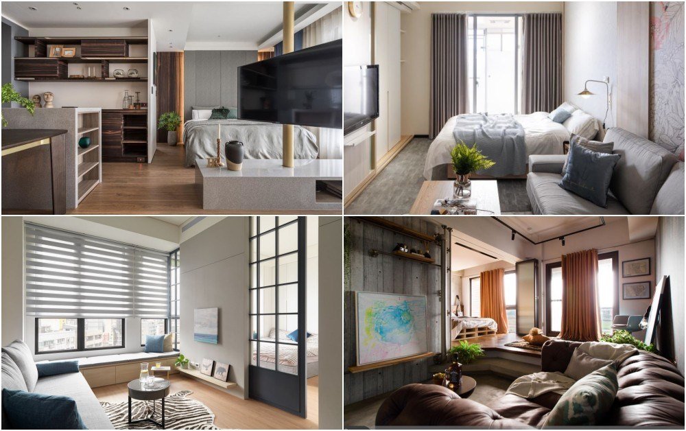 誰說房間越多越好！無隔間、輕隔間與半開放式隔間，24款套房設計一房一...