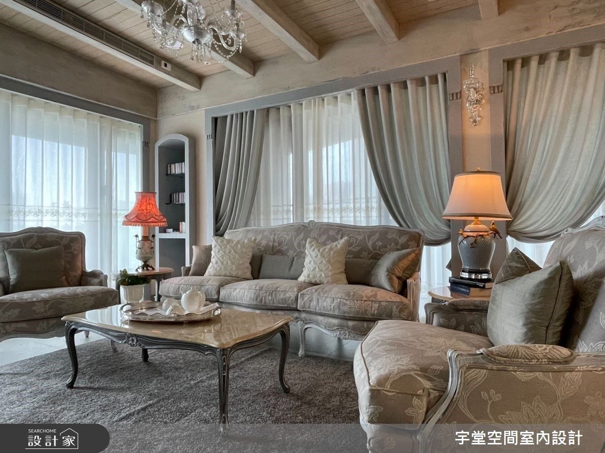 走入退休夫妻的歐式古堡！以雕塑與油畫為名形塑 90 坪毛胚屋，訂製雙主...