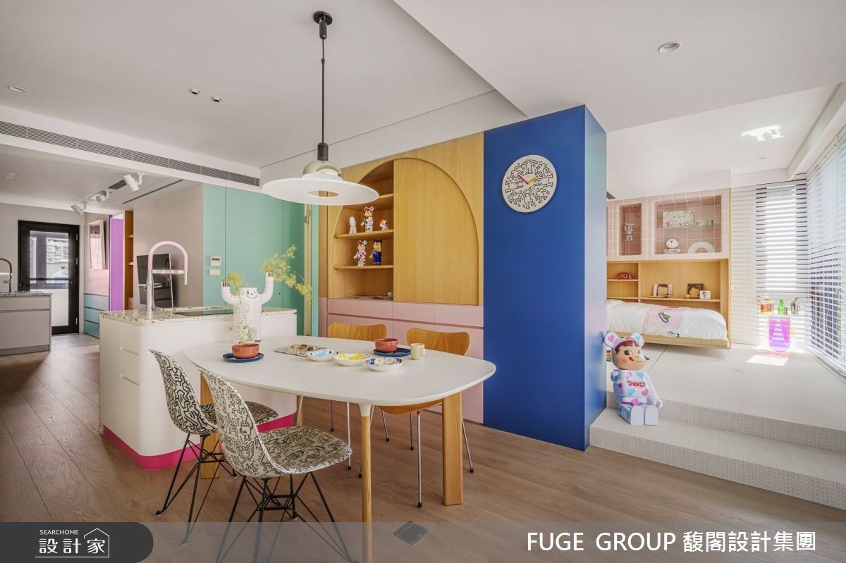 40 年老屋翻修綻放繽紛色彩！屋主指定四色油漆搭配拼花磁磚，找回生活的...