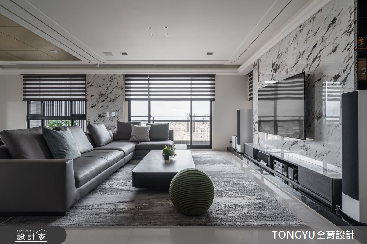 高奢生活裡散發溫柔氣質！異材質成就現代風百坪豪宅對於家的想像