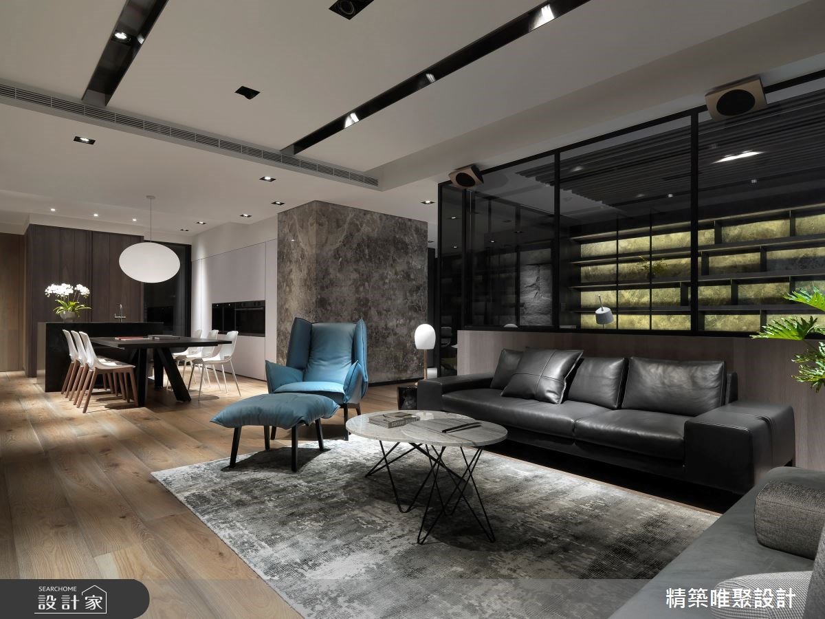 層層迭起的東方人文禪風！54坪毛胚屋化身退休宅，奢石一展悠然的山水美景