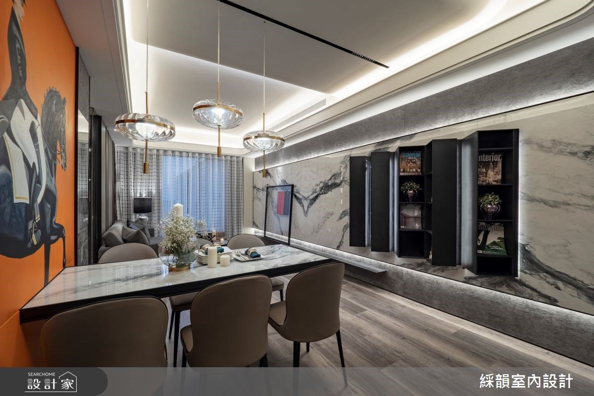 前衛時尚和溫潤石紋交織！走進 60 坪精品現代宅，享受質感生活魅力！