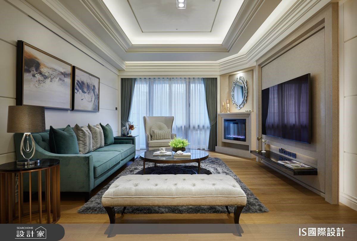 我家就是風格旅店！線板與造型櫃體刻劃美感與舒適度，形塑開闊氣派美式...