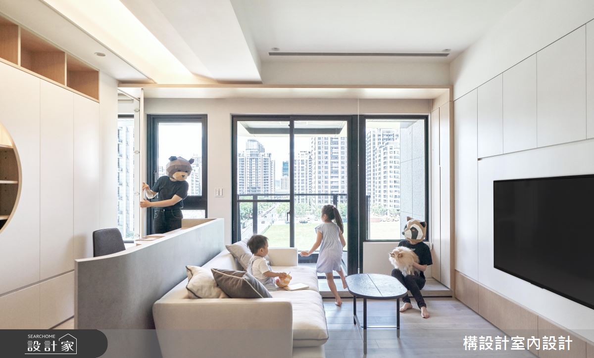 幾何意象、複合式空間串連北歐家居，打造專屬於孩子們的30坪幸福堡壘