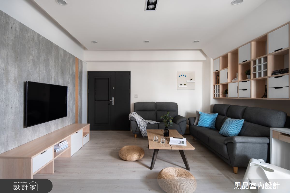 坪數有限，甜蜜無限！用清水模刻劃18坪北歐風簡約宅