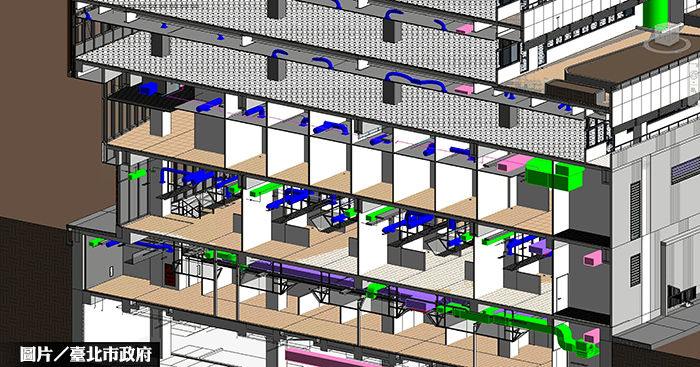 南門市場導入BIM技術 透視建築整體結構