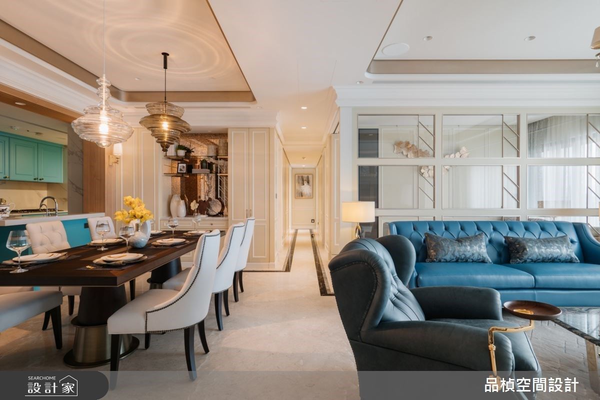 送給一生摯愛的禮物！玻璃屋、開放餐廚與線板收納 以溫潤新古典美學串連...