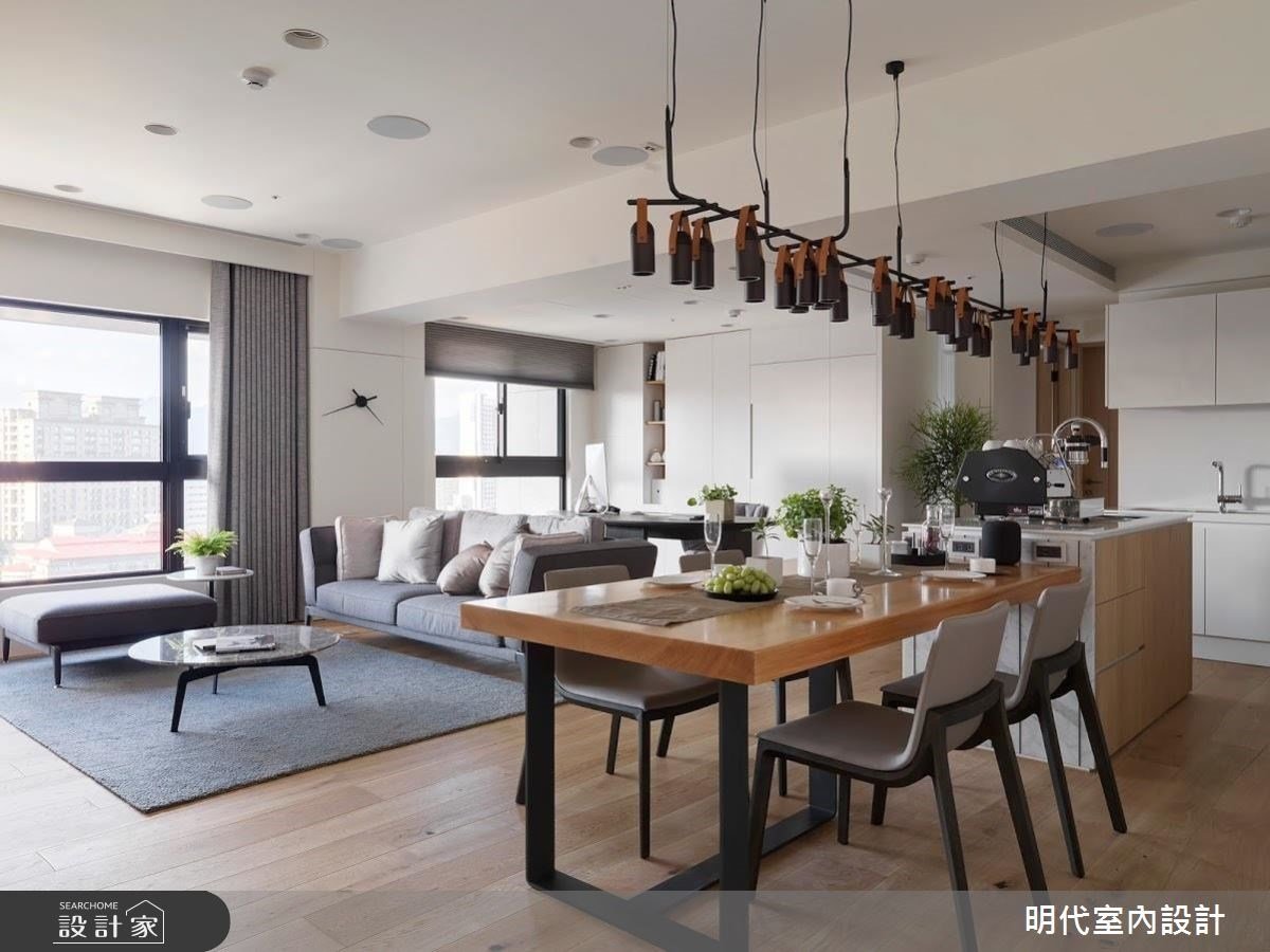 理想的聚會新提案！50 坪現代無印風住宅，與親友在中島共享歡樂點滴