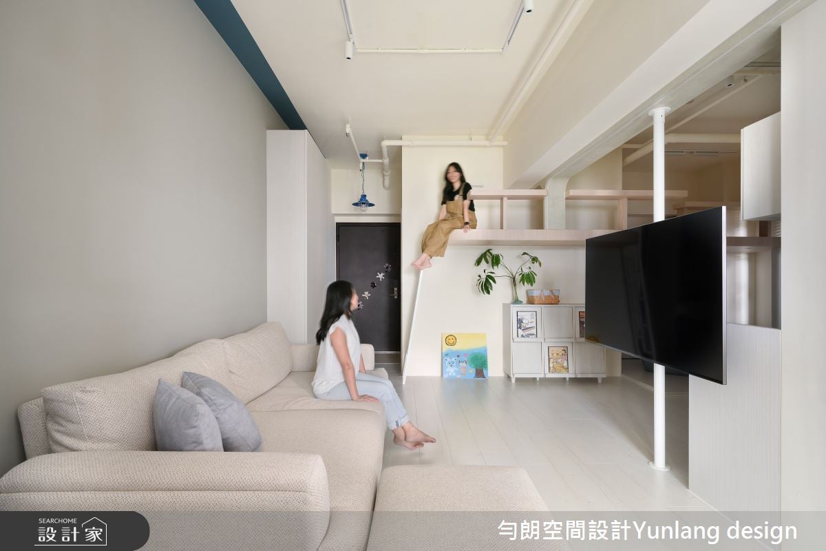 不到20坪，在家就擁有樹屋夾層秘境，實現童年的夢想！客廳、書房超寬敞...