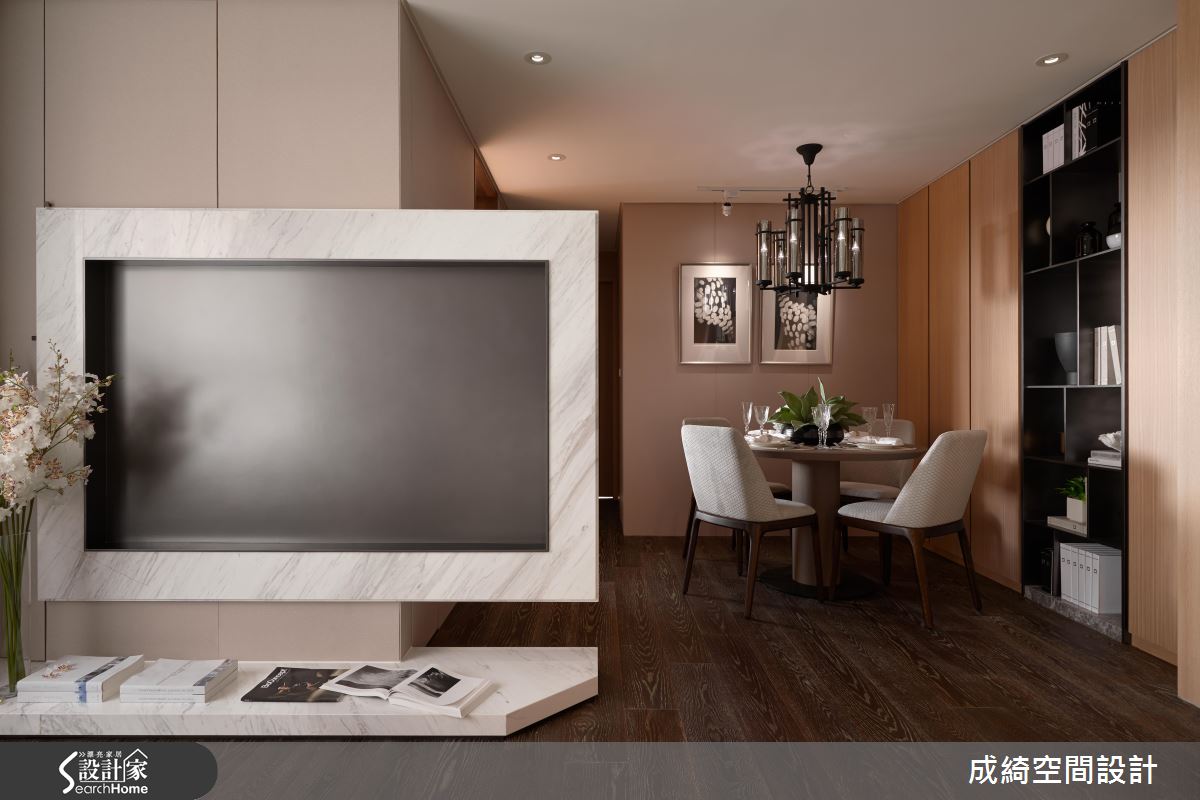 時尚滿點！ 翻轉 3 房 2 廳 讓狹長格局變寬敞