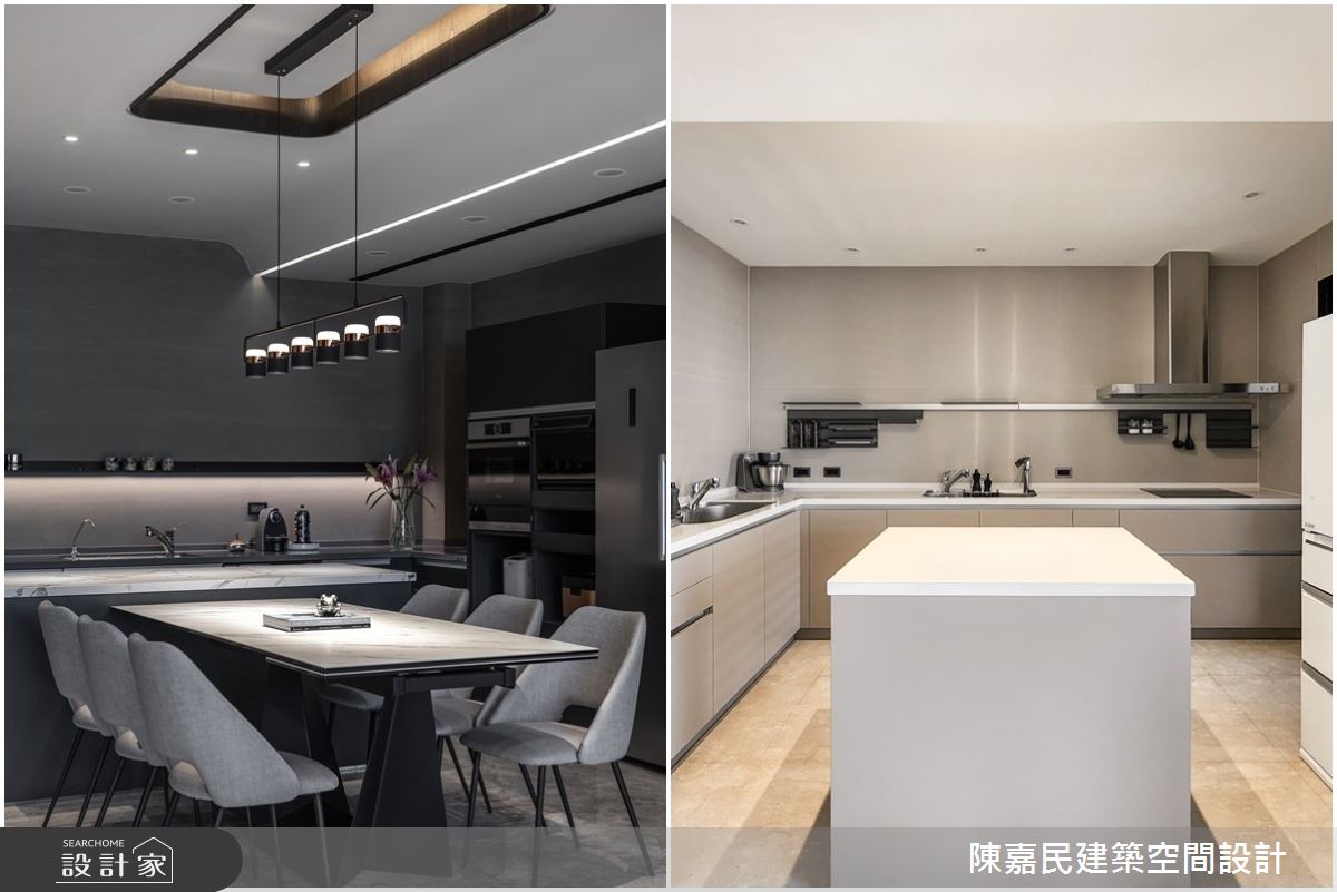 如何打造不手忙腳亂的「神廚房」？玻璃拉門、備餐區與雙水槽的設計巧思