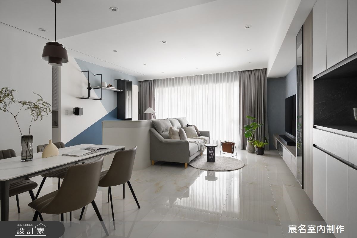 像悠遊在藍天白雲之間！15 坪現代風小宅，徜徉舒適生活感！