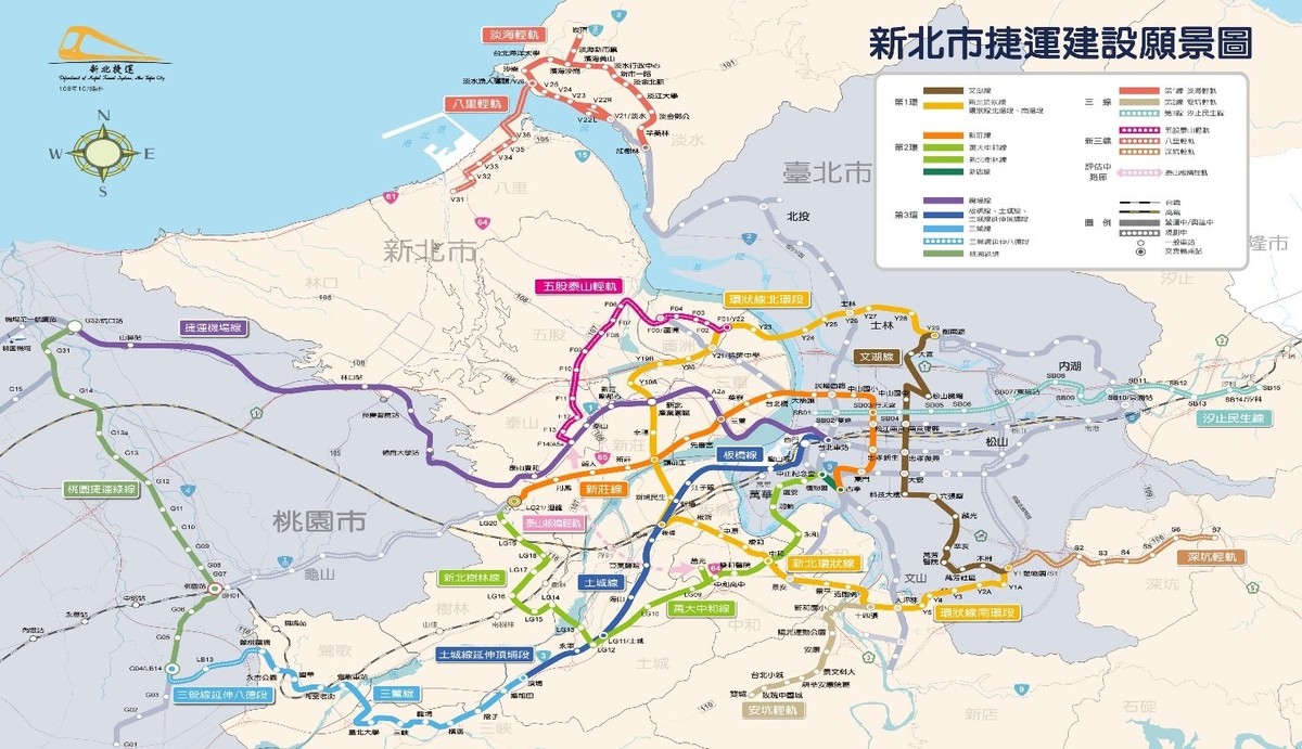 新北捷運10年狂飆!4線通車運量暴增13倍 2035年路網衝189公里182站