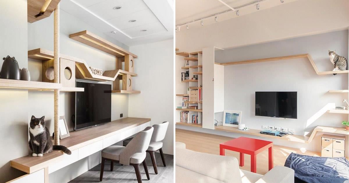 貓咪居家運動場！五種規劃方式，首先，最基本的層板，IKEA就買得到！